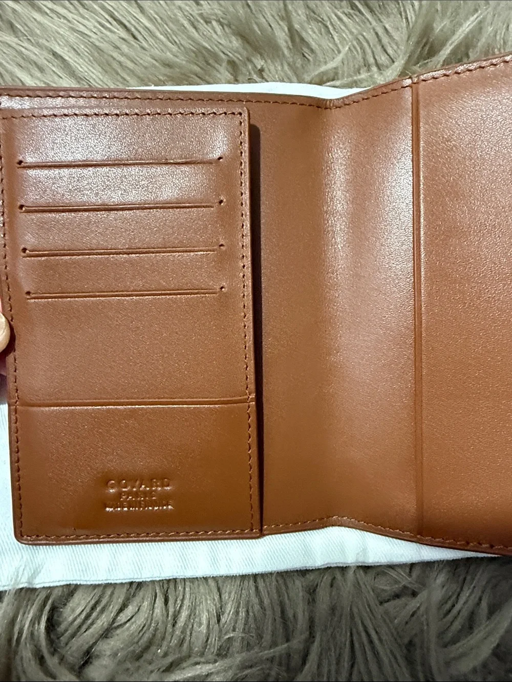 Goyard CHN 120110  Brown & Black Goyardine Passport Holder